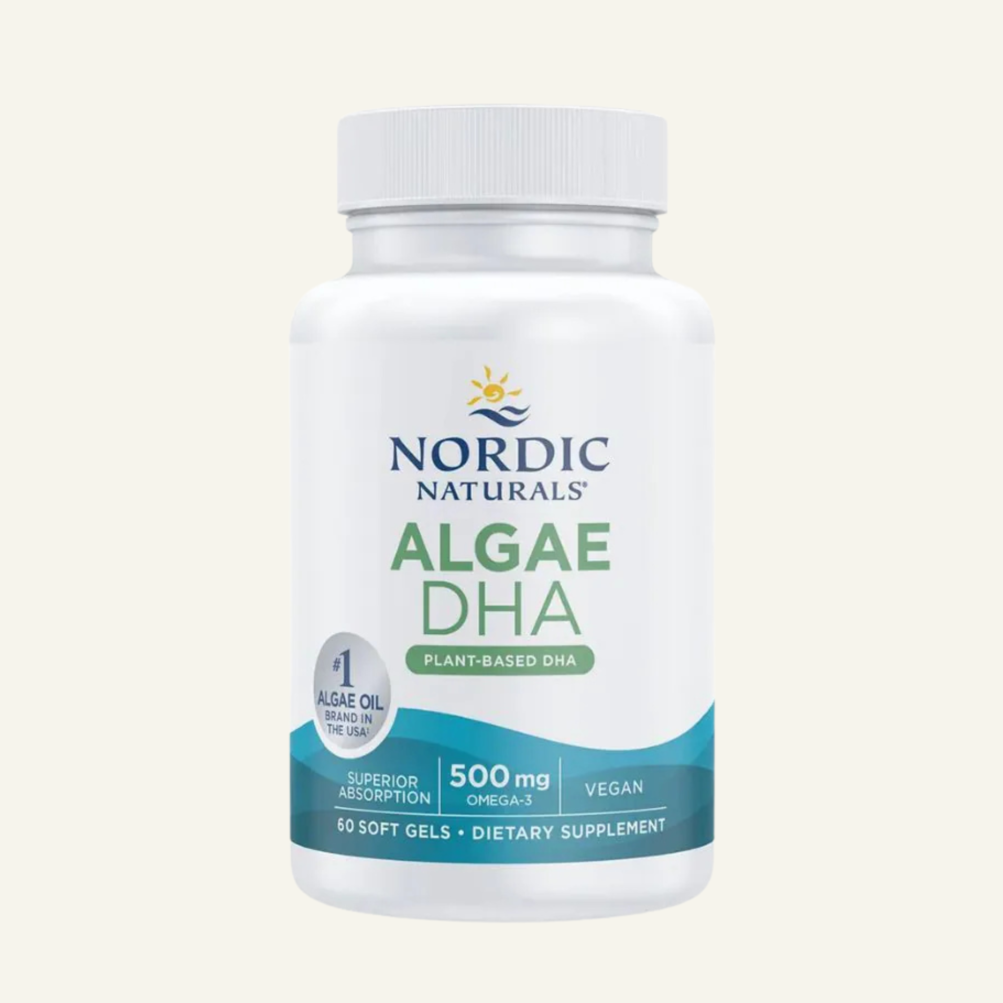 Algae DHA, 500mg - 60 softgels