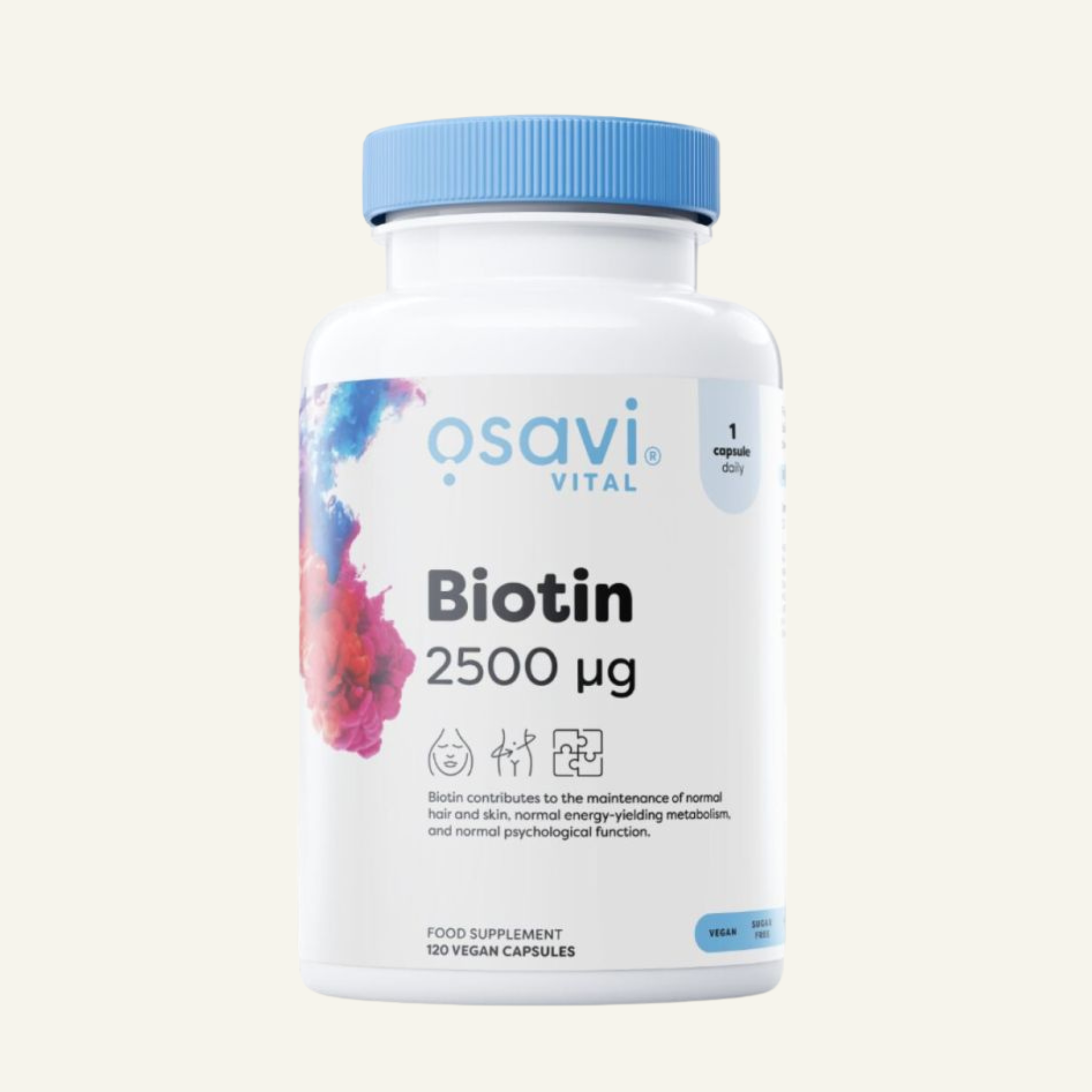 Biotin, 2500mcg - 120 vegan caps