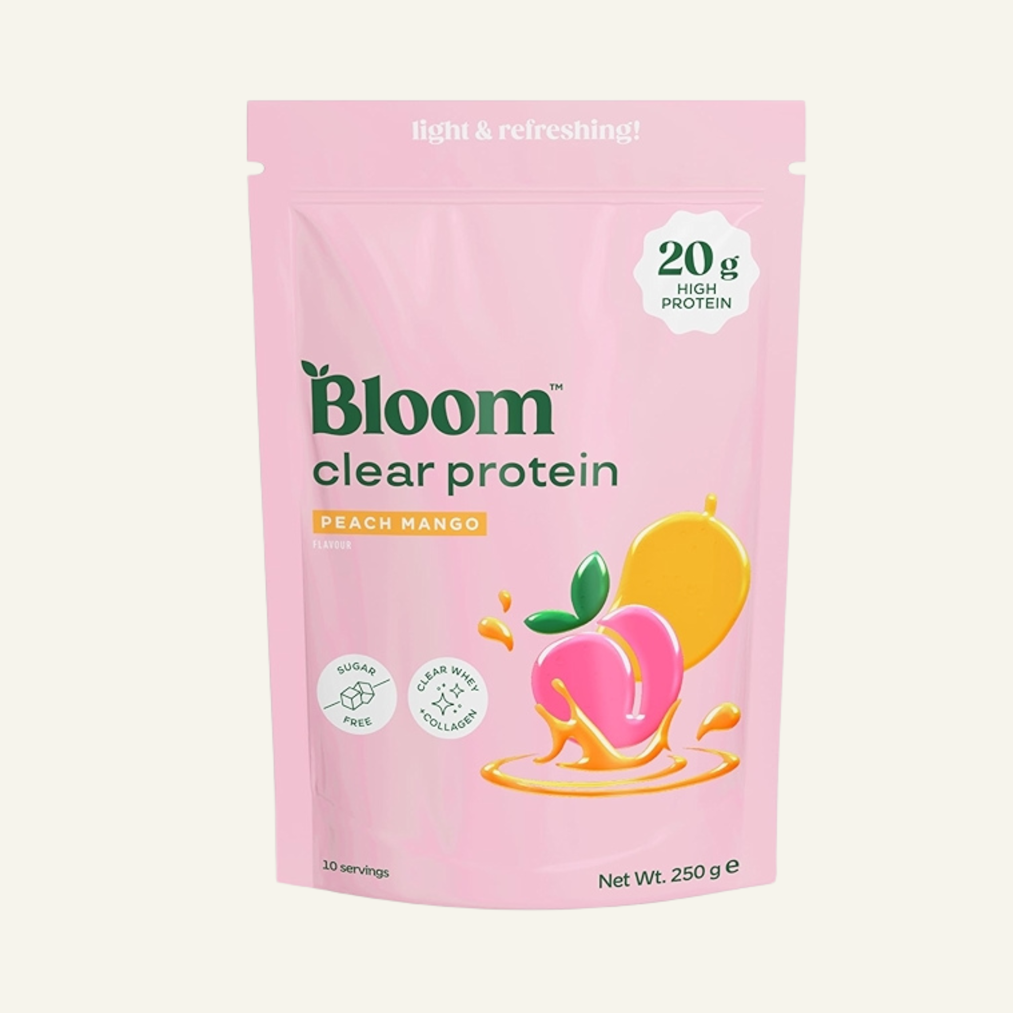 Clear Protein & Collagen 250g Peach Mango