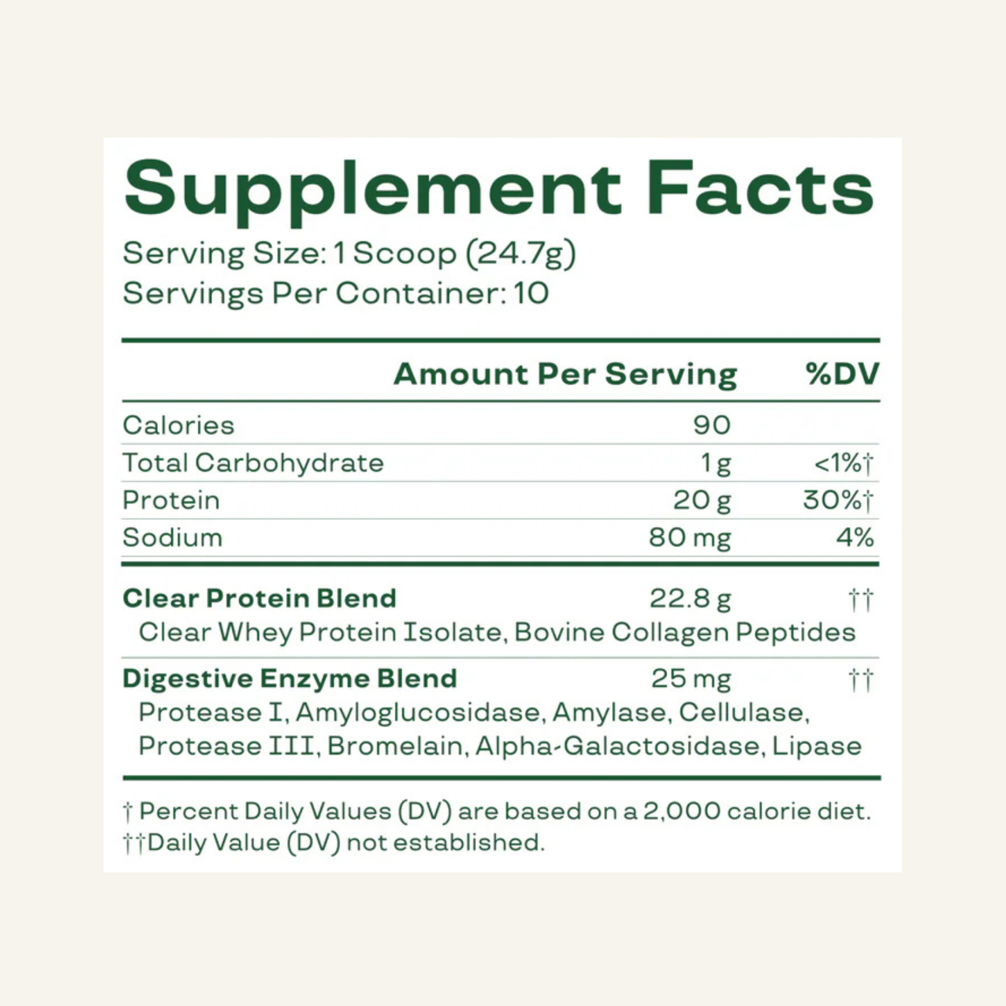 Clear Protein & Collagen 250g Strawberry Watermelon
