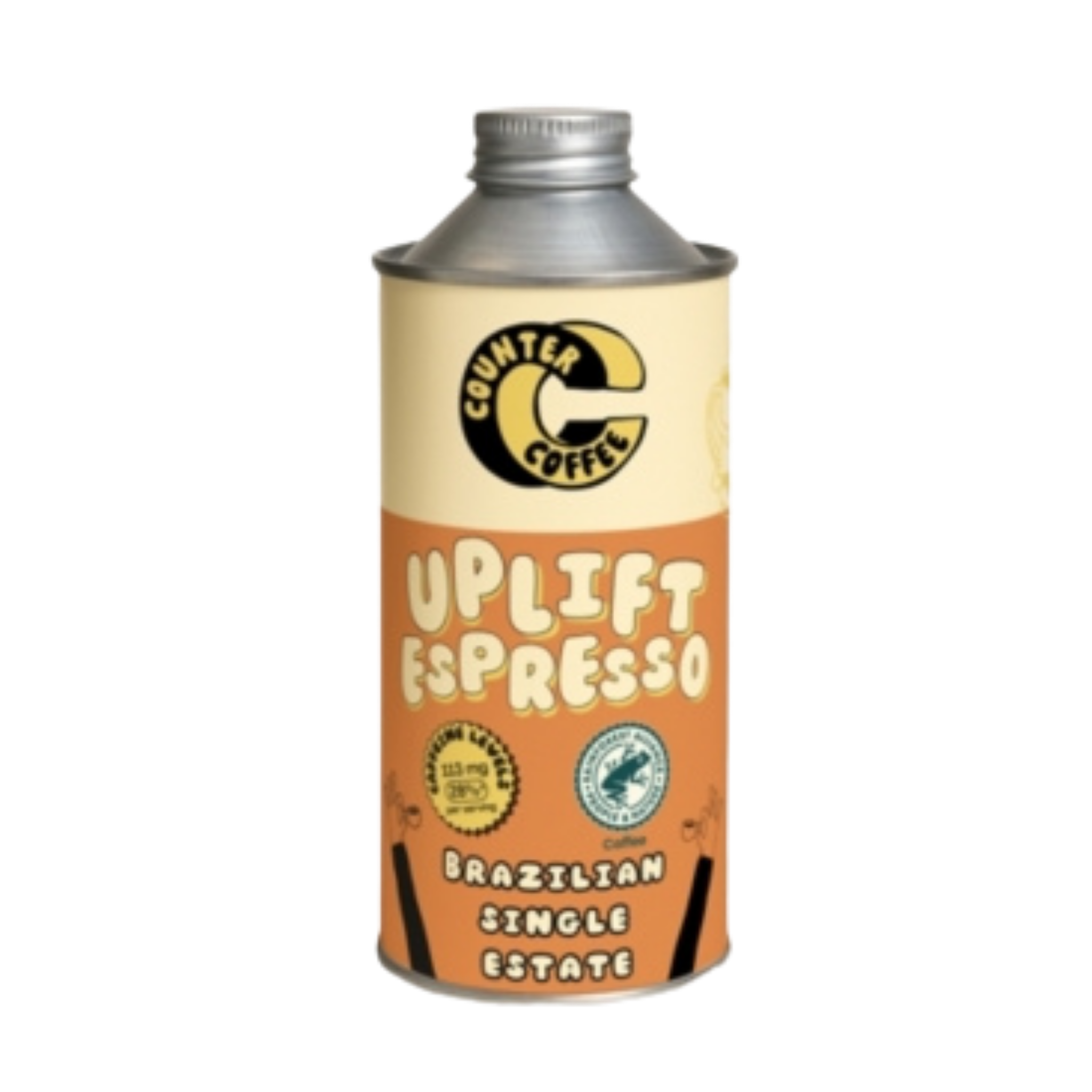 Coffee - Uplift Espresso Tin 350g Fresh Roasted Brazilian: Whole Bean / 350g