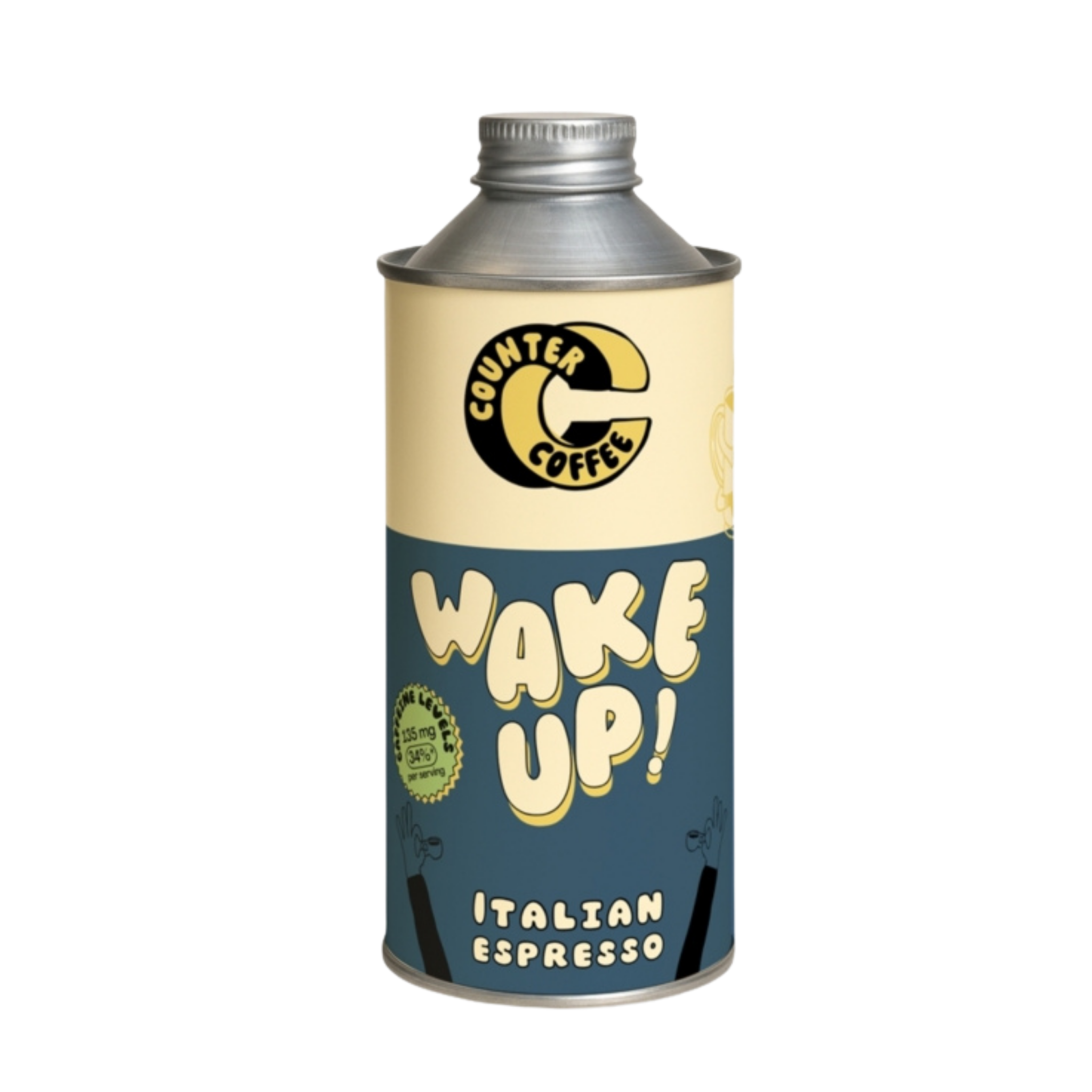 Coffee, Wake Up! Espresso Tin 350g Fresh Roasted in Bristol: Whole Bean / 350g
