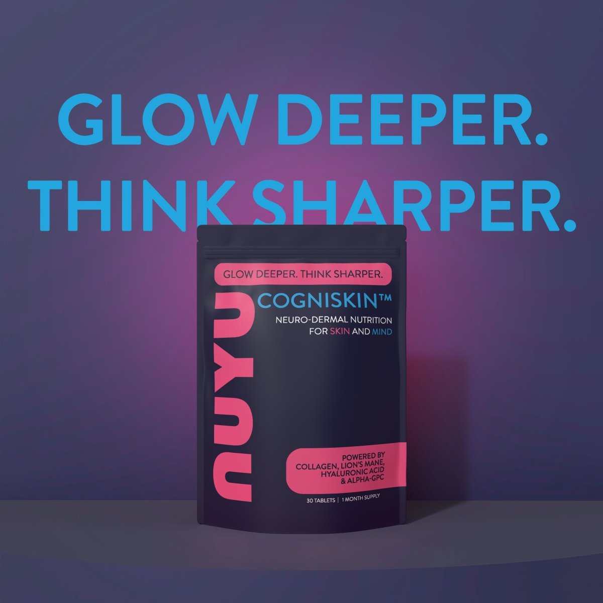 Cogniskin Marine Collagen + Vitamin C Supplement for Skin and Mind