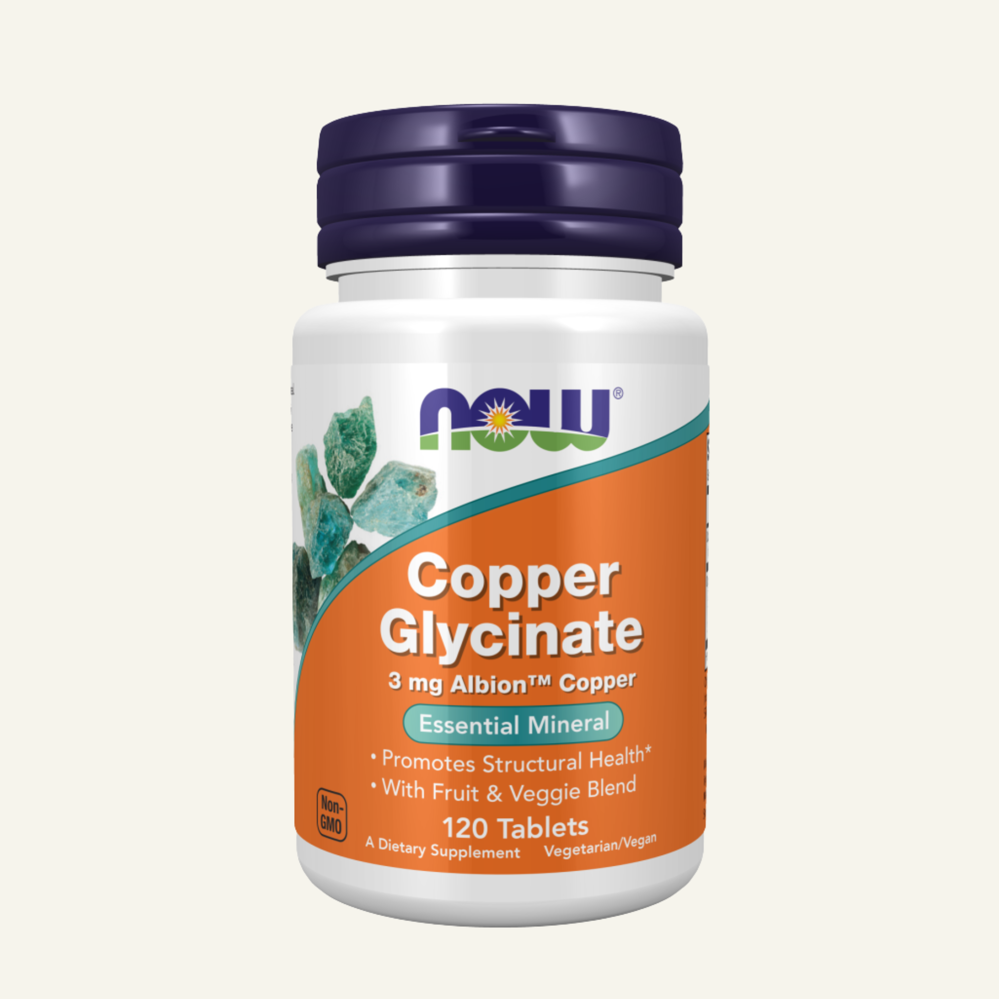 Copper Glycinate - 120 tablets