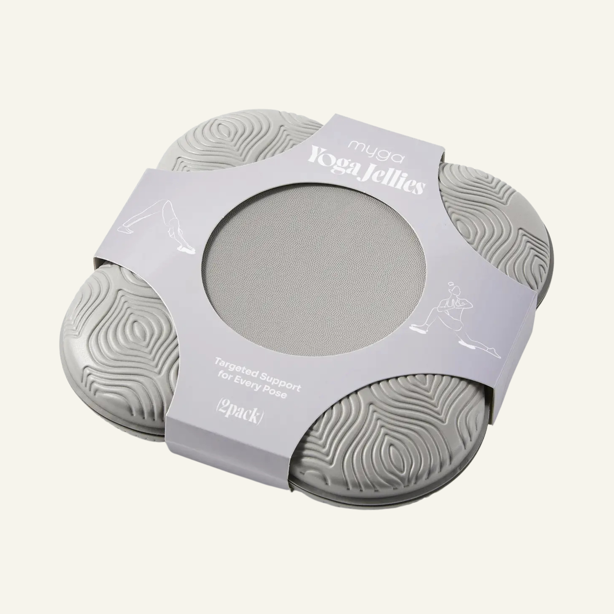 Grey Yoga Support Jellies – 2 Pack