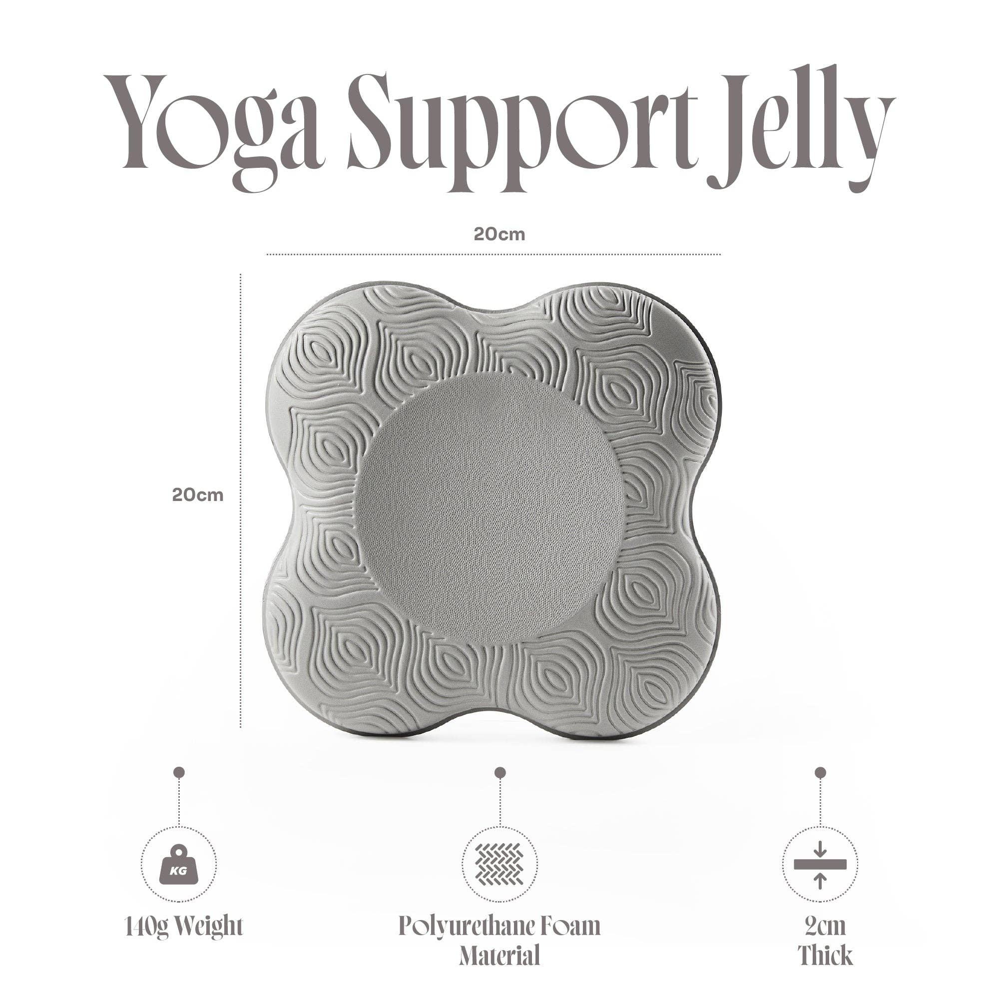 Grey Yoga Support Jellies – 2 Pack