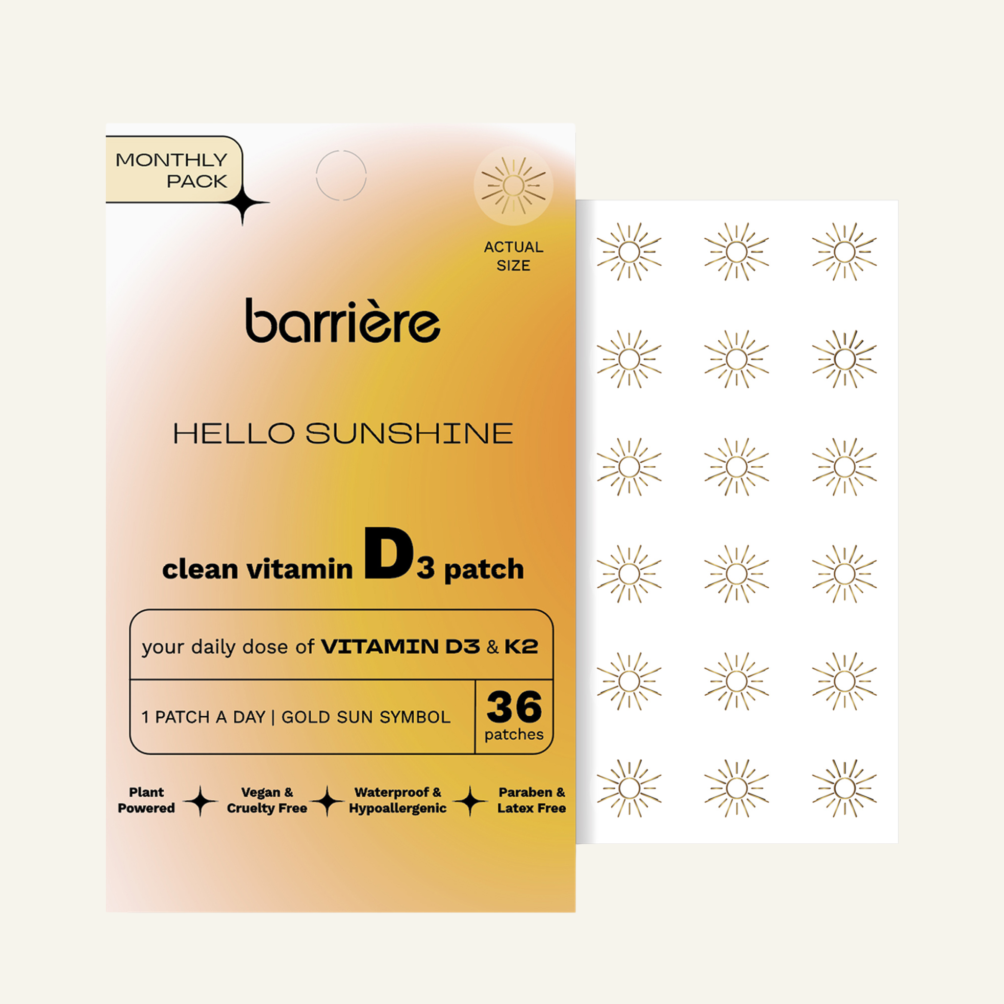 Hello Sunshine Clean Vitamin D3 Patch