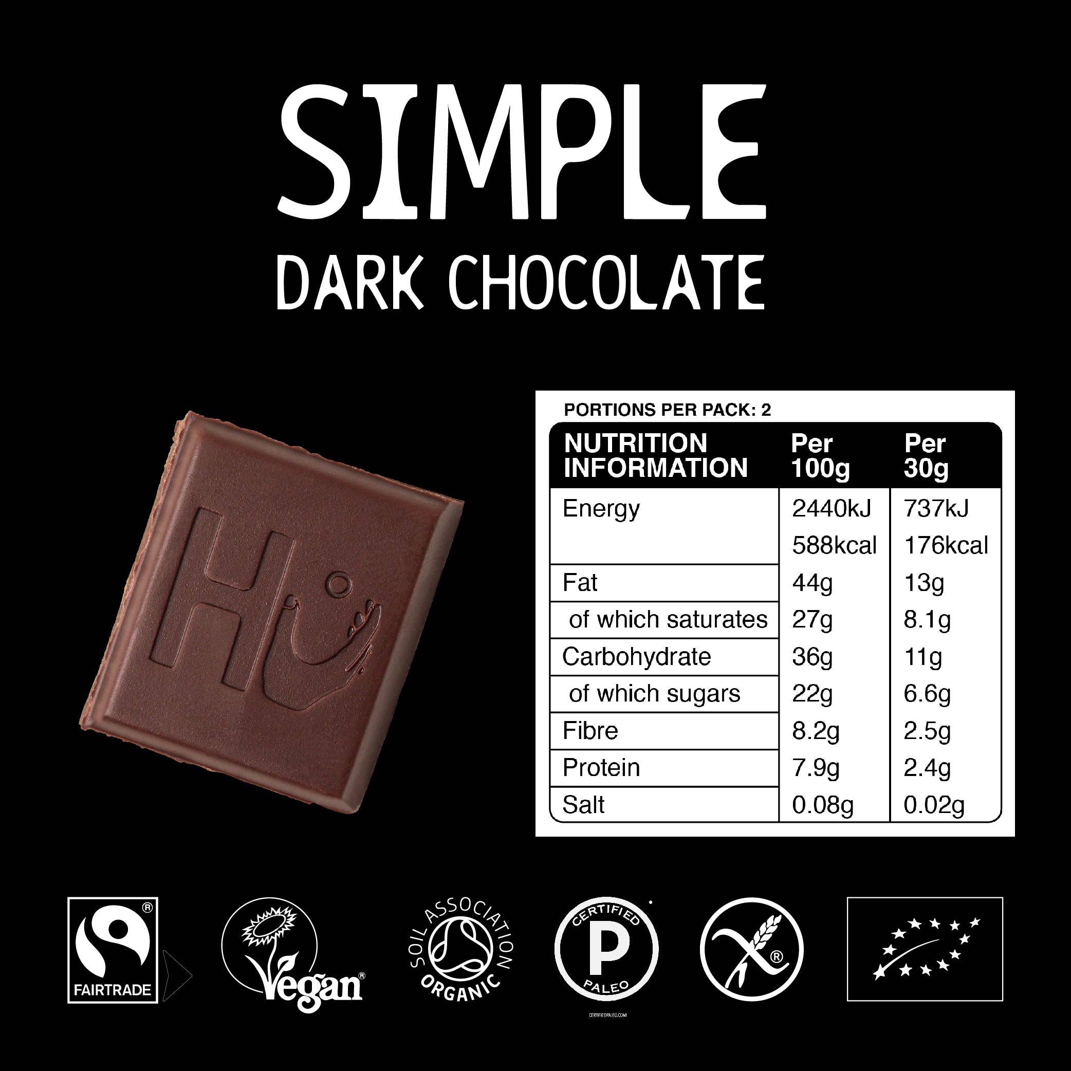 Simple Dark Chocolate Bar