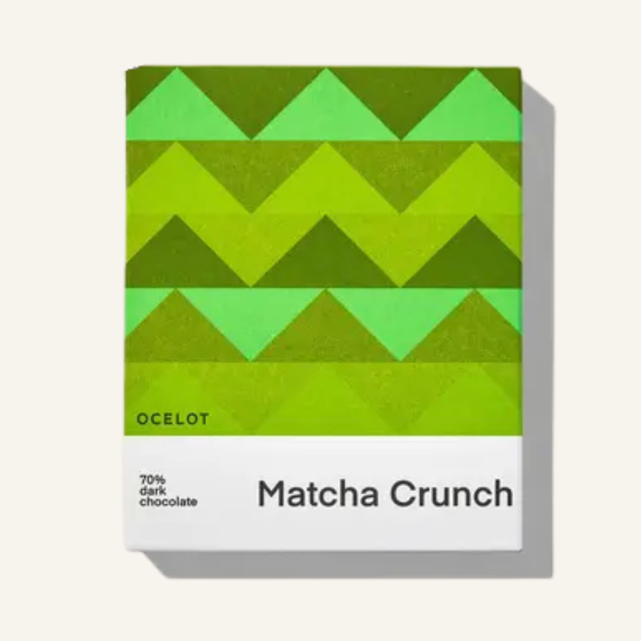 Matcha Crunch - Organic 70% dark chocolate bar, 70g
