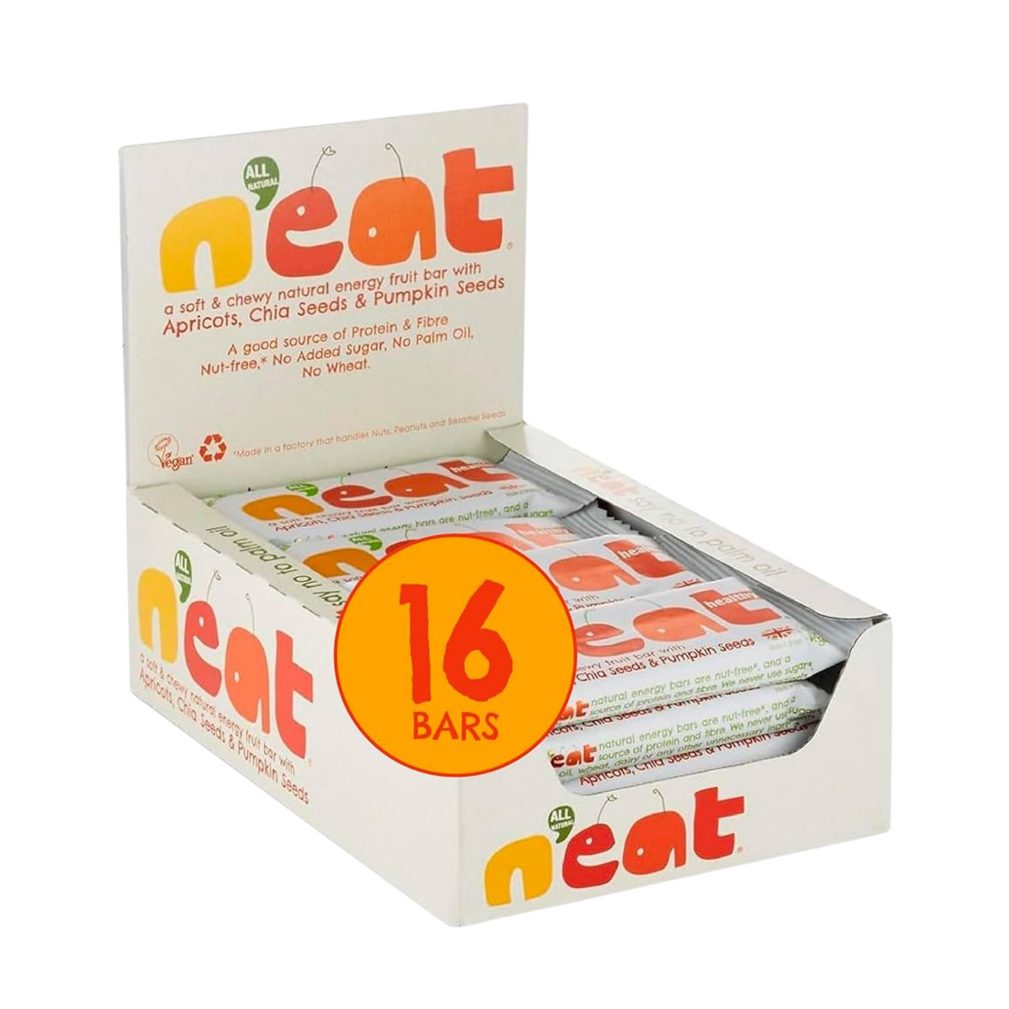 Natural Energy Apricot, Chia, Pumpkin Seeds Bar 45g