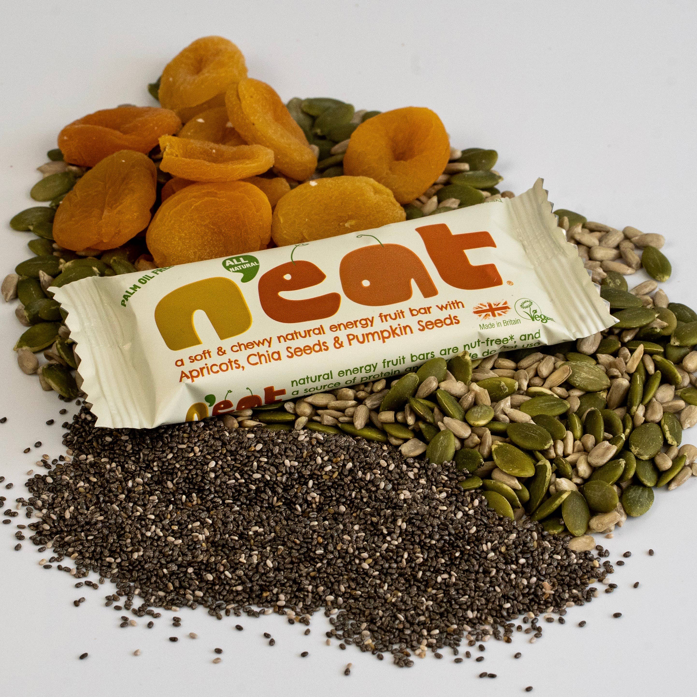 Natural Energy Apricot, Chia, Pumpkin Seeds Bar 45g