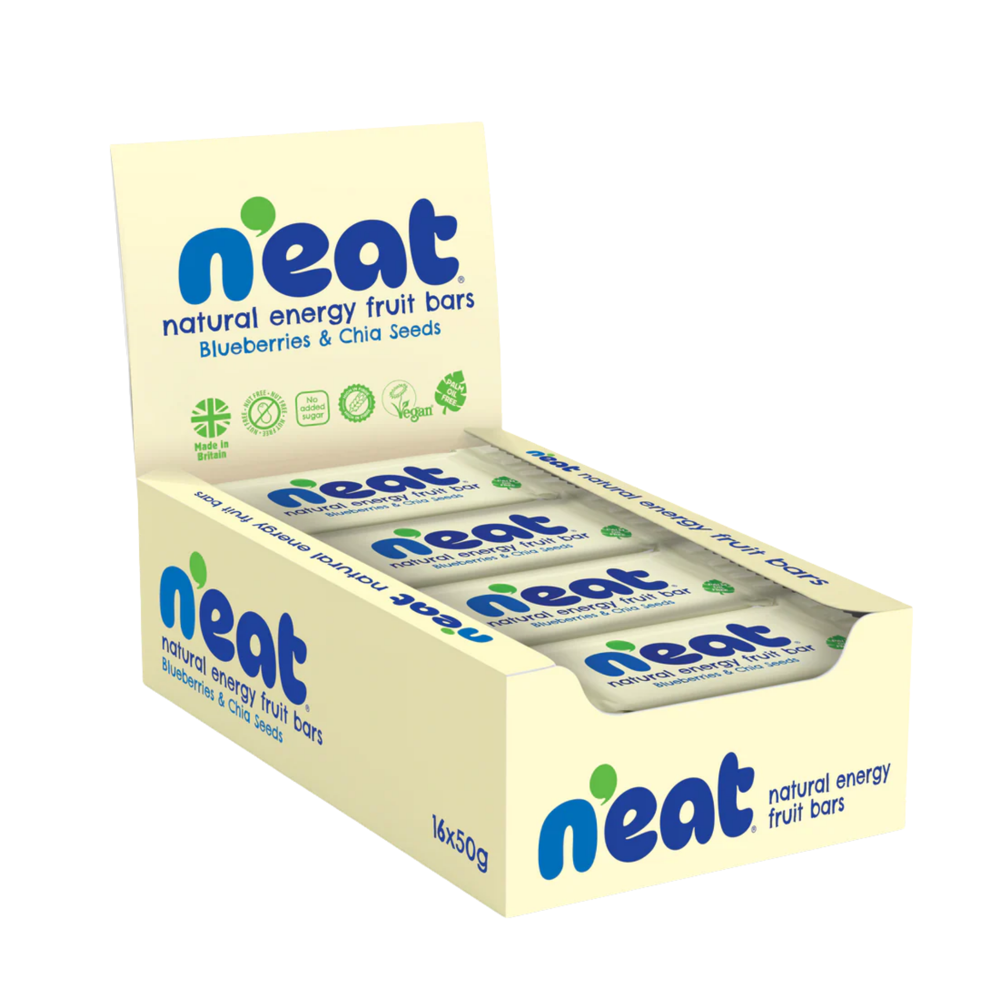 Natural Energy Blueberries & Chia Seeds Bars 45g