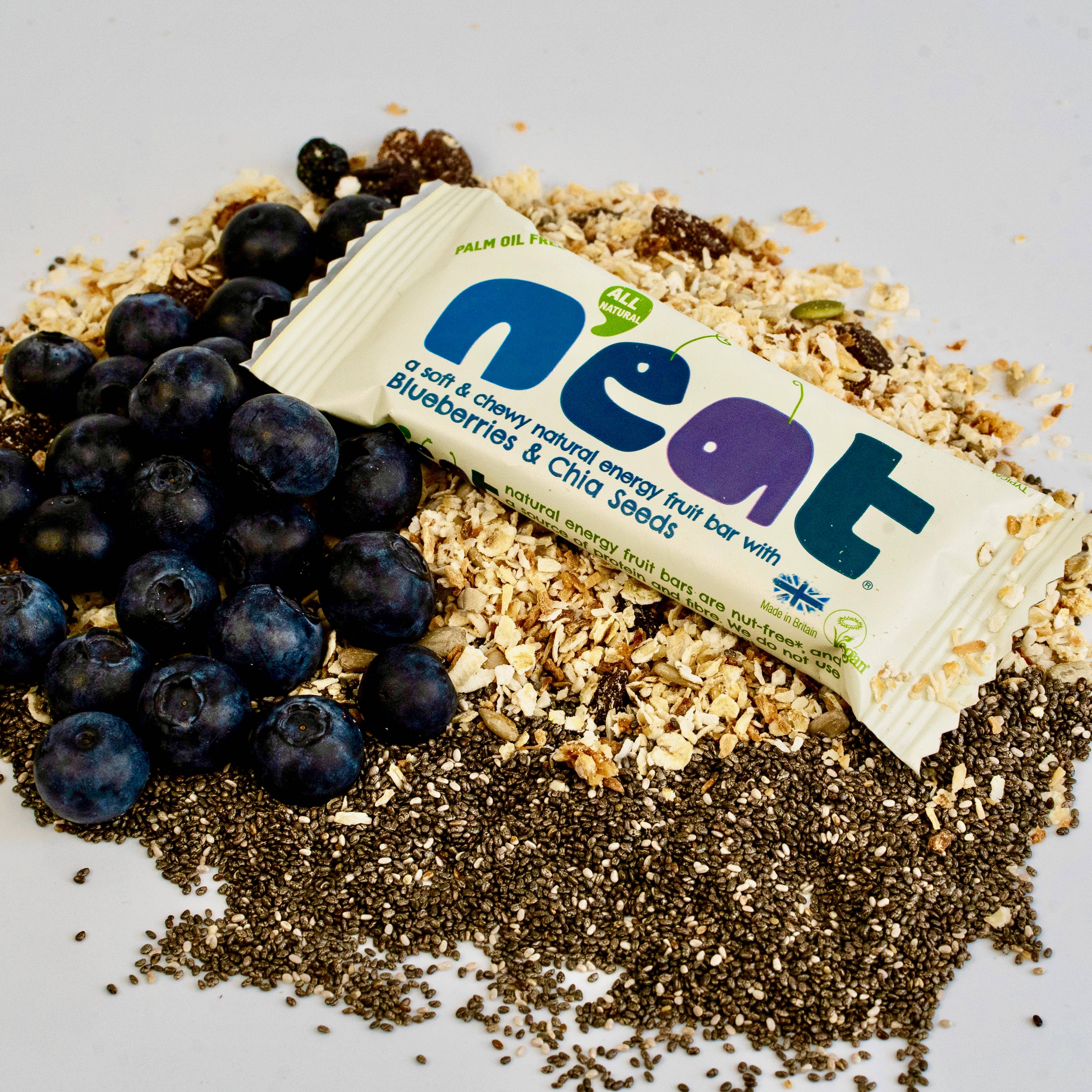 Natural Energy Blueberries & Chia Seeds Bars 45g