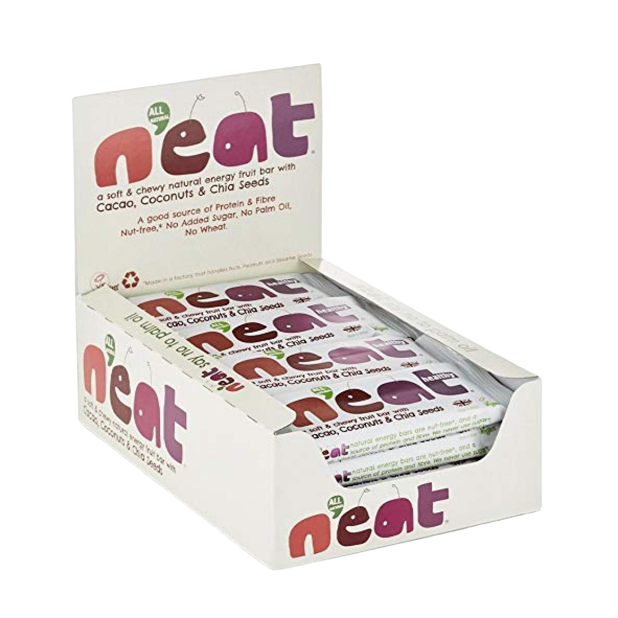 Natural Energy Cacao, Coconut & Chia Seeds Bars 45g