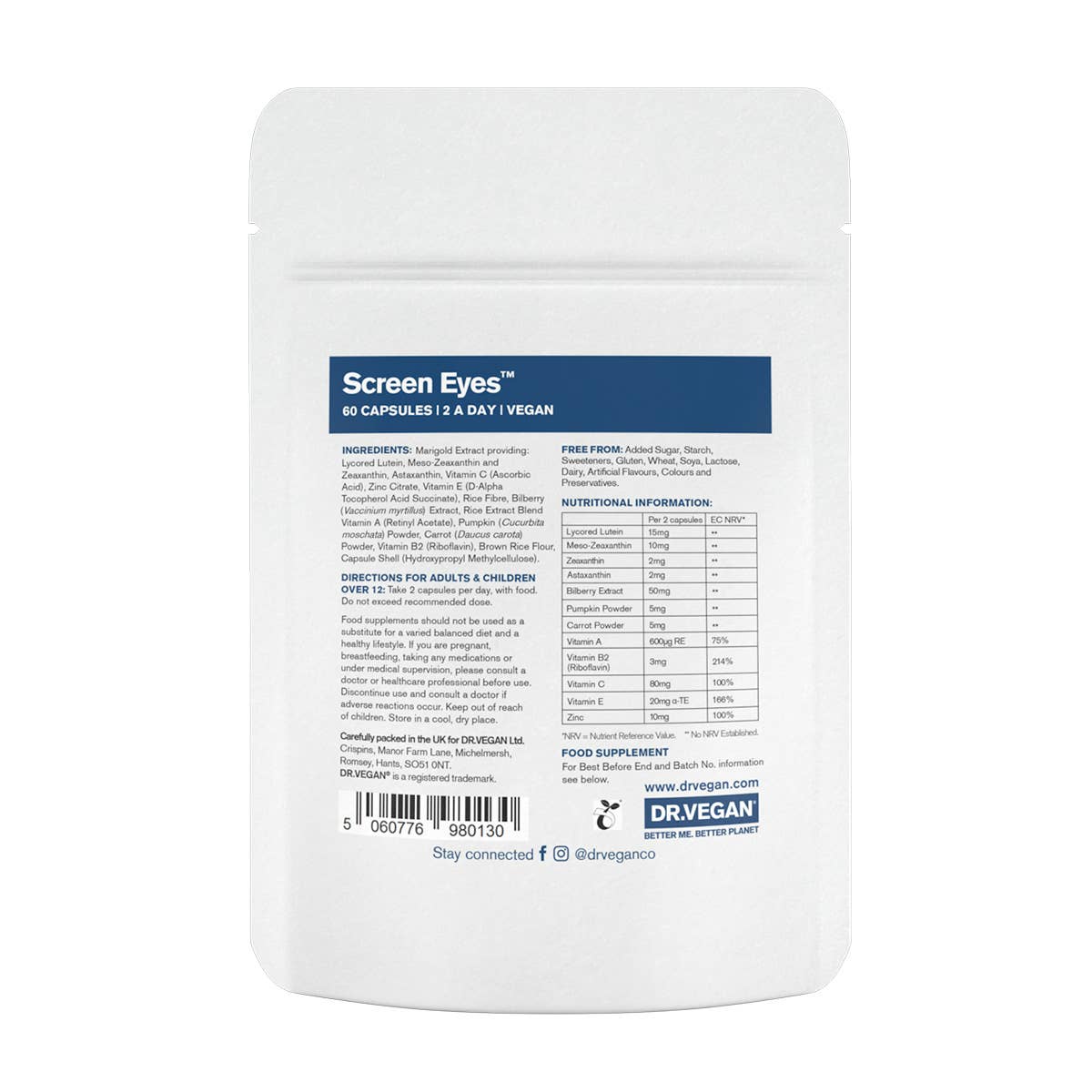 Screen Eyes™ | 60 Capsules | Complete Eye Health Supplement
