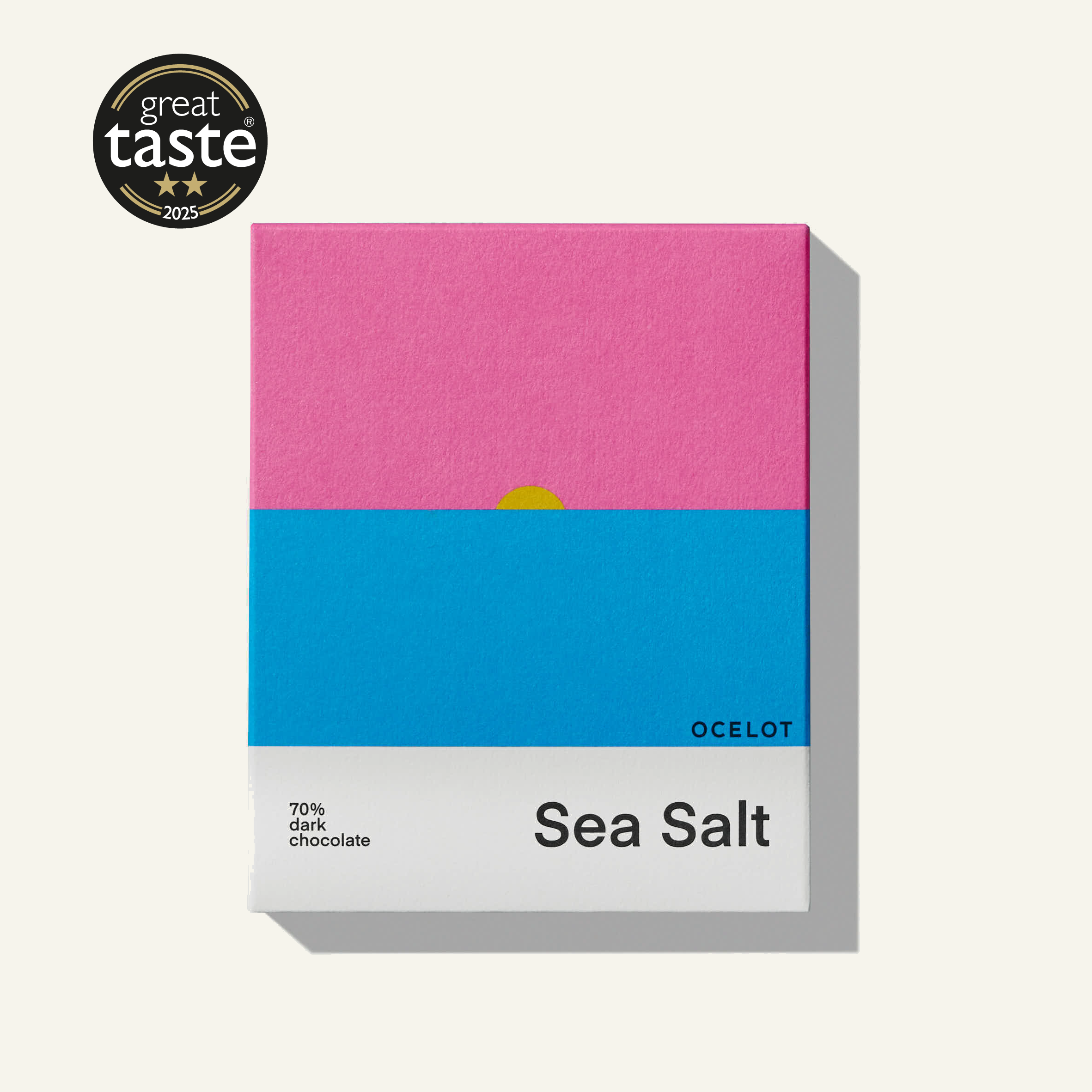Sea Salt - award winning Organic 70% Dark Chocolate bar, 70g