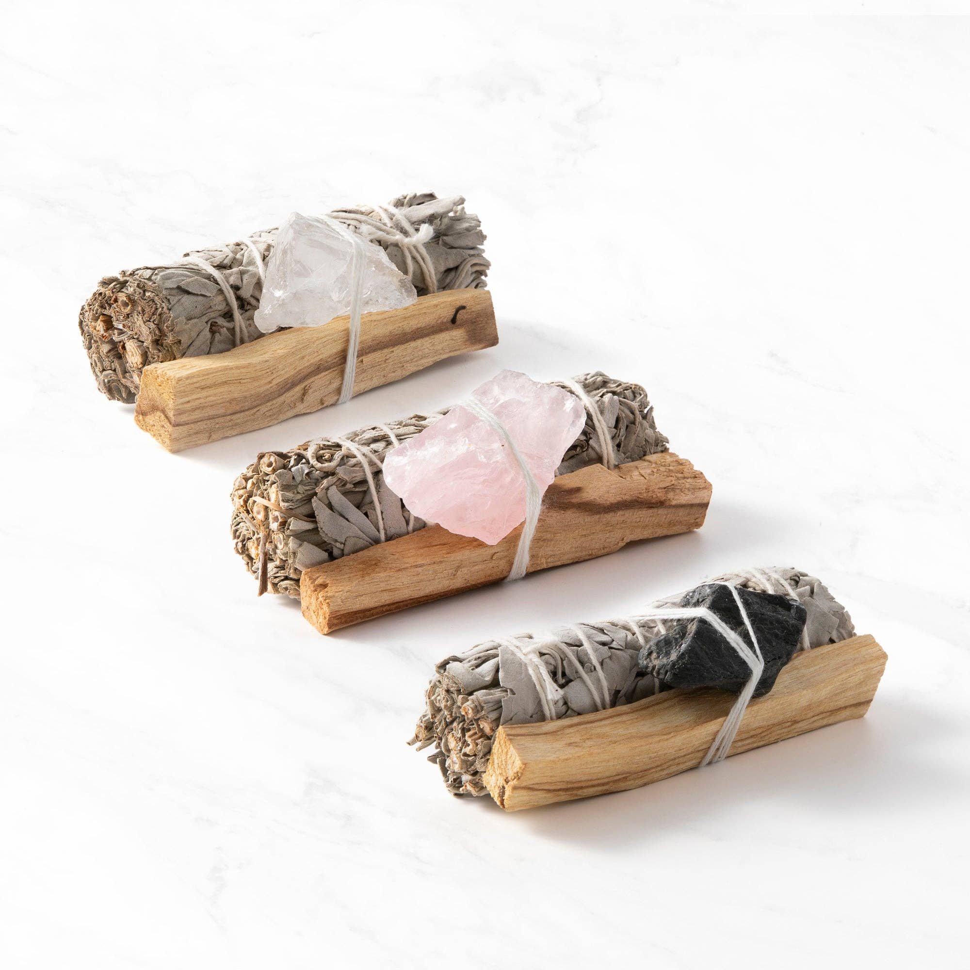 Smudge Ritual Set – Cleanse, Protect & Invite Positive Energy: Black Tourmaline