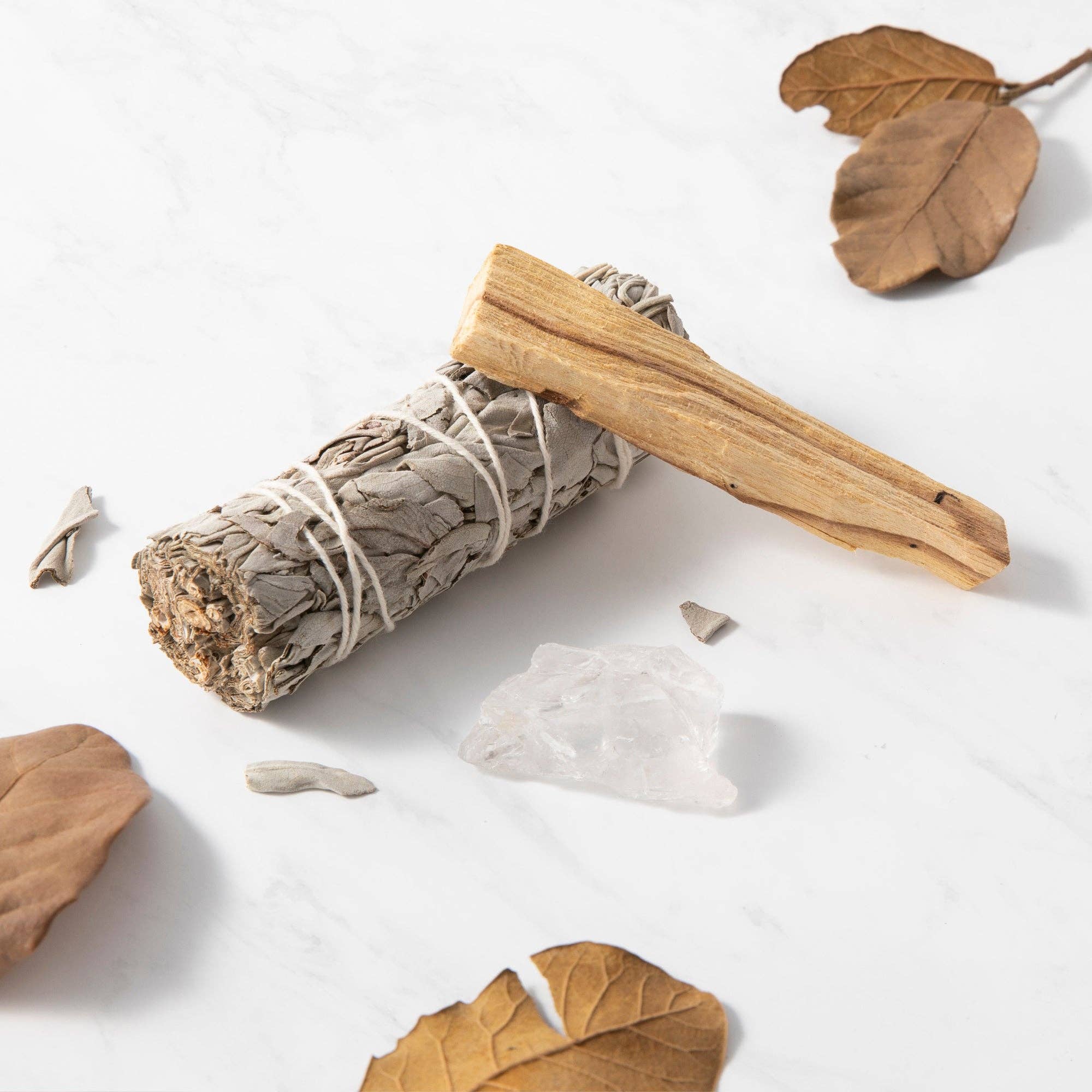 Smudge Ritual Set – Cleanse, Protect & Invite Positive Energy: Black Tourmaline