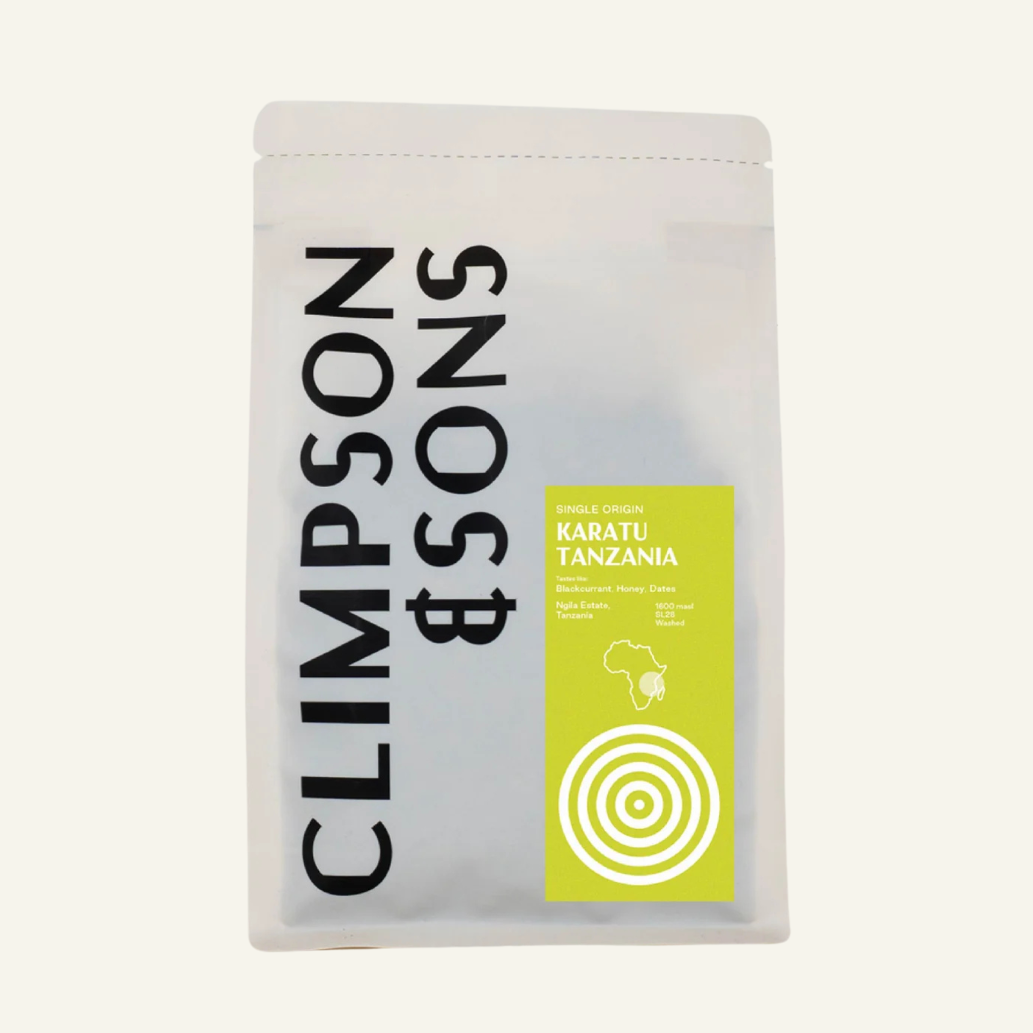 Tanzanian Single Origin Washed Ground Coffee: 250g / Espresso