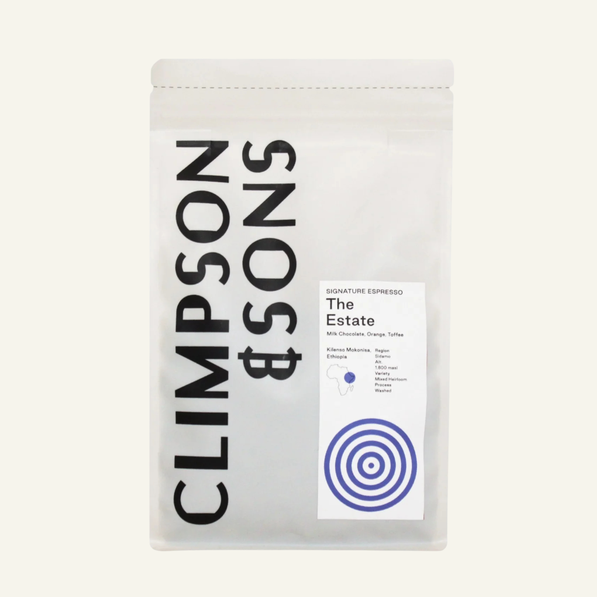 The Estate, Ethiopia: Single Origin Ground Coffee: 250g / Espresso