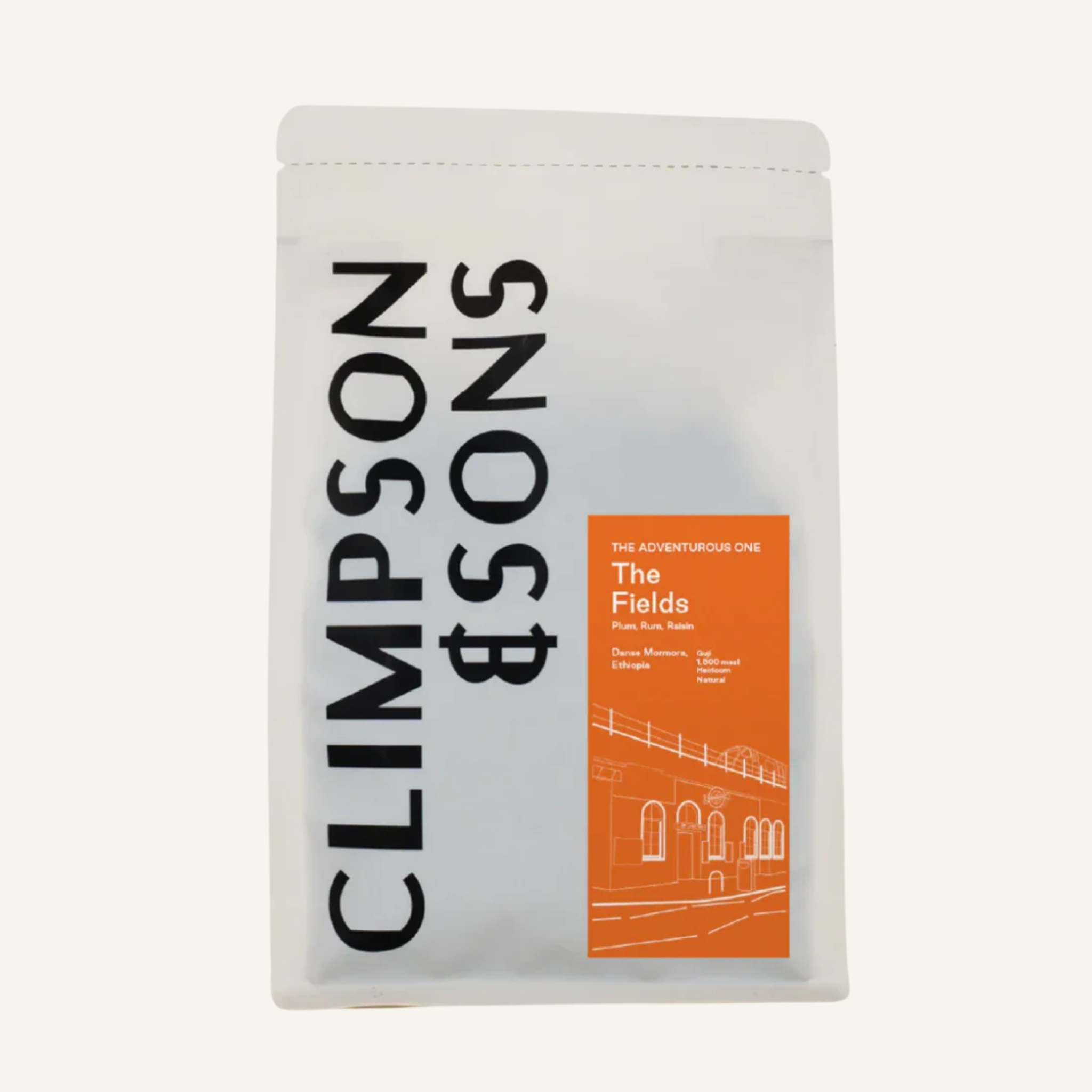 The Fields, Ethiopia: Natural Single Origin Coffee Beans: 250g