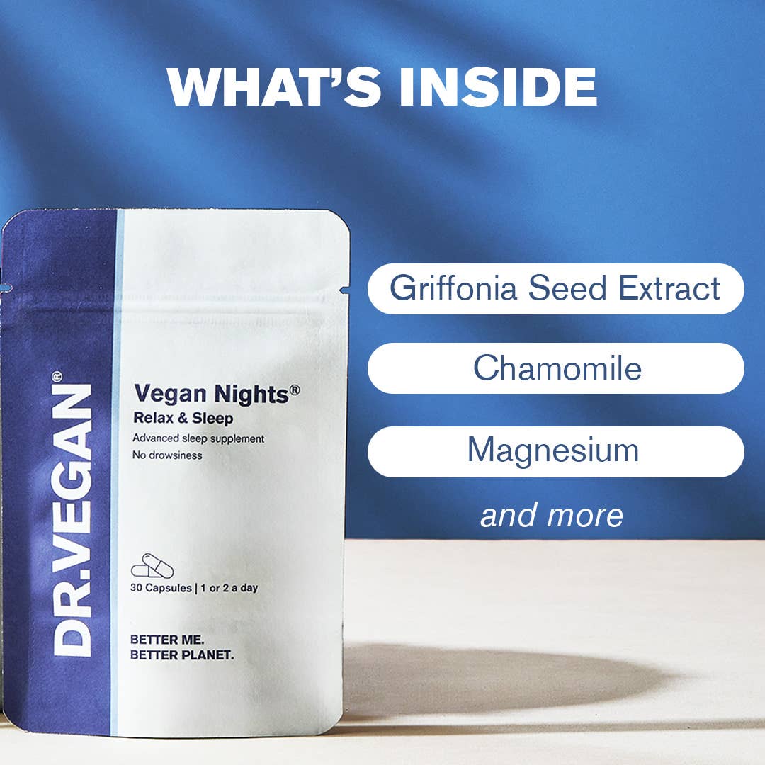 Vegan Nights® | 30 Capsules | Better, Deeper Sleep
